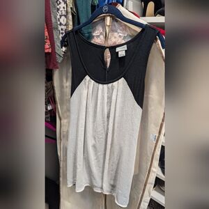 Motherhood Maternity Black and White Blouse